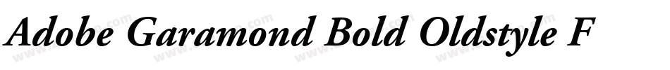 Adobe Garamond Bold Oldstyle Figures字体转换